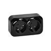 Orno Dvigubas „ToDo“ lizdas 2x2P+Z, 16A/230VAC, IP20, juodas