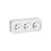 Orno Lizdas Trigubas „ToDo“ lizdas 2P+Z IP20, 16A, 230V AC, baltas