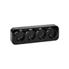Orno Lizdas Keturgubas „ToDo“ lizdas 2P+Z IP20, 16A, 230V AC, juodas