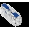 Orno Złączka 1 laido, dvipusė kompresinė instaliacinė jungtis; bet kokiam 0,75–4 mm² laidui; IEC 250 V / 32 A; 10 vnt. pakuotė.