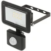 Orno FARO S LED prožektorius su PIR 10W, 800lm, IP44, 4000K, aliuminis + stiklas