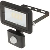 Orno FARO S LED prožektorius su PIR 20W, 1600lm, IP44, 4000K, aliuminis + stiklas