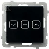 Ospel Ospel Sonata Touch ŁPD-7RS/M/32 roleto jutiklinis jungiklis su apšvietimu 10AX 230V juodas stiklas