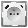 Ospel GN.1-KR.Z/U PRZ.+USB A+C Baltas IMPRESJA