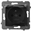 Ospel ARIA Purslams atsparus lizdas su IP44 permatomu dangteliu pilkas matinis GPH-1UZ/m/70/d