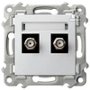Ospel antenos lizdas Ospel Szafir GPA-2ZF/m/00 tipo F dvigubas baltas
