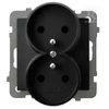 Schneider Electric Ospel GN.2-KR.Z/U JUODA MAT AS