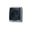 Ospel GNH-1HZ/71/d FALA Vienas hermetiškas lizdas su įžeminimu IP44 pelenai GNH-1HZ/71/d