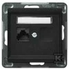 Ospel Kompiuterio lizdas Sonata single RJ45 5e juodas metalic (GPK-1R/K/m/33)