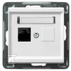 Ospel Kompiuterių lizdai Single sonata RJ45 5E balta (GPK-1R / K / m / 00)