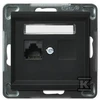 Ospel Kompiuterių lizdai Single sonata RJ45 5E juoda metalo (GPK -1R / K / m / 33)