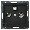 Ospel SONATA RTV DATA antenos lizdas, juodas metalinis GPA-RD/m/33