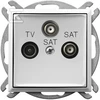 Ospel ARIA RTV- SAT lizdas su dviem SAT išėjimais balta GPA-U2S / m / 00