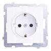 Ospel GP-1RS/m/00 SONATA Lizdas su Schuko lizdu, baltas GP-1RS/m/00