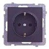 Ospel GP-1RS/m/33 SONATA Lizdas su Schuko, juodas, metalinis, su vienu kontaktu, GP-1RS/m/33