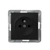 Ospel GP-1YZ/m/33 IMPRESJA Viengubas lizdas su įžeminimu, juodos spalvos metalinis GP-1YZ/m/33