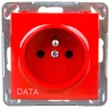 Ospel GP-1YZD/m/00 IMPRESJA Vienvietis lizdas su/be DATA raudona GP-1YZD/m/00