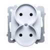 Ospel GP-2SR/m/00 KARO Lizdas podwójne b/u balta GP-2SR/m/00