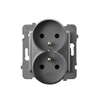 Ospel GP-2URZ/m/70 ARIA Dvigubas lizdas su/be lizdo, pilkas matinis GP-2URZ/m/70