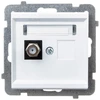 Ospel GPA-1RF/m/75 SONATA F tipo antenos lizdas, viengubas matinės baltos spalvos GPA-1RF/m/75