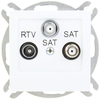 Ospel GPA-G2S/m/00 AS RTV-SAT-SAT antenos lizdas, baltas GPA-G2S/m/00