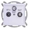 Ospel GPA-R2S/m/00 SONATA RTV-SAT-SAT antenos lizdas, baltas GPA-R2S/m/00