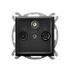 Ospel GPA-US/m/33 ARIA terminalo RTV-SAT lizdas, juodos spalvos metalinis GPA-US/m/33