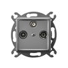 Ospel GPA-US/m/70 ARIA RTV-SAT jungties lizdas, matinės pilkos spalvos GPA-US/m/70