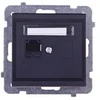 Ospel Kompiuterio lizdas Sonata single RJ45 5e juodas metalic (GPK-1R/K/m/33)
