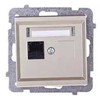 Ospel GPK-1R/K/m/39 SONATA Viengubas kompiuterio lizdas RJ45 cat.5e šampano spalvos auksinis KRONE GPK-1R/K/m/39