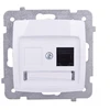 Ospel GPK-1S/K/m/00 KARO Vienvietis kompiuterio lizdas RJ45 kat.5e MMC baltas GPK-1S/K/m/00