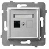 Ospel GPK-1U/K/m/18 ARIA Viengubas kompiuterio lizdas, kat. 5e MMC sidabrinis GPK-1U/K/m/18