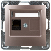 Ospel GPK-1Y/K/m/23 IMPRESJA Vienas kompiuterio lizdas RJ45 kat.5e MMC titanas GPK-1Y/K/m/23