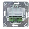 Ospel GPT-2YN/m/00 IMPRESJA Dvigubas telefono lizdas RJ11 nepriklausomas baltas GPT-2YN/m/00