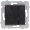 Ospel ŁP-13U/m/33 ARIA triguba jungtis, juodos spalvos, metalinė ŁP-13U/m/33