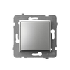 Ospel ŁP-1U/m/18 ARIA Vienpolis jungiklis, sidabrinis ŁP-1U/m/18