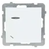 Ospel ŁP-3GS/m/00 AS Laiptinės jungiklis su apšvietimu, baltas ŁP-3GS/m/00