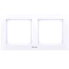 Ospel RH-2Y/00 IMPRESJA Dvigubas rėmas IP44 jungikliams balta RH-2Y/00