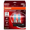 OSRAM Automobilinės lemputės NIGHT BREAKER LASER +150% H11 55W 12V PGJ19-2 2vnt
