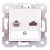 Panasonic Viko KARRE Elektroninis lizdas RJ11 / RJ45 kat 5E, baltas (90963635)