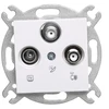 Panasonic Viko KARRE TV / SAT / SAT antenA lizdas galutinis balta