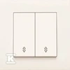 Panasonic Karre 2 klavišų potinkinis perjungiklis, baltas, 10A, 250V (90963617)