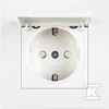 Panasonic Karre Kištukinis lizdas su įžeminimu (Schuko, IP20), su dangteliu, baltas (90963612)