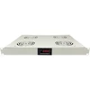 Alantec Ventiliacijos pultas 19 "1U 4 sav., termostatas, pilkas (SA-F-1U-4-T-S)