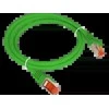 Patch-cord S/FTP kat.6A LSOH 0,5m žalia ALANTEC