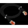 Patch-cord S/FTP kat.6A LSOH 1.0m juoda ALANTEC
