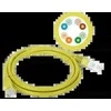 Patch-cord U/UTP kat.5e PVC 1.0m geltona ALANTEC