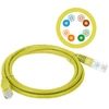 Patch-cord U/UTP kat.5e PVC 1.0m geltona ALANTEC