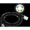 Alantec KKU5CZA1 networking cable Juodas 1 m Cat5e U/UTP (UTP)
