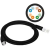 Alantec KKU5CZA1 networking cable Juodas 1 m Cat5e U/UTP (UTP)